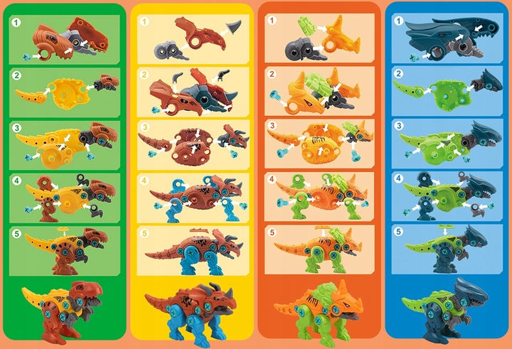 BuildiBox - Zestaw konstrukcyjny dinozaury